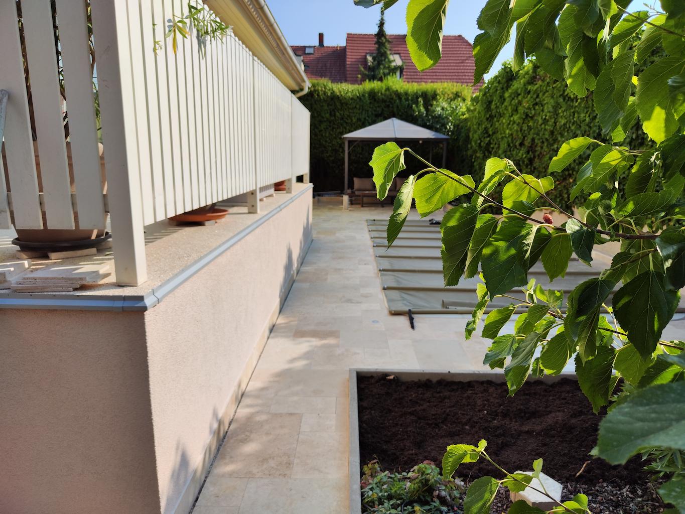 Fertiggstellte Aussenanlage