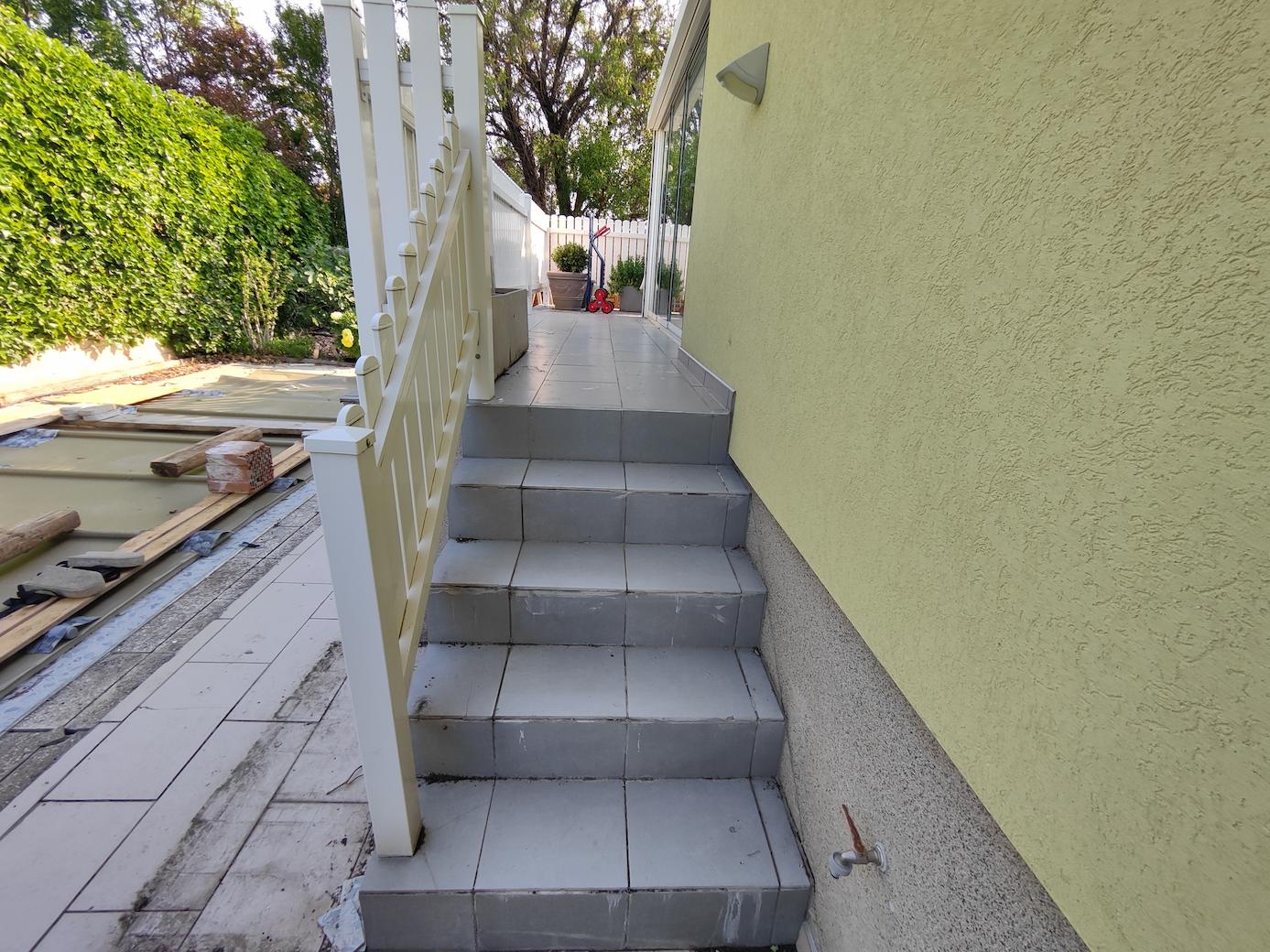 während der Arbeiten