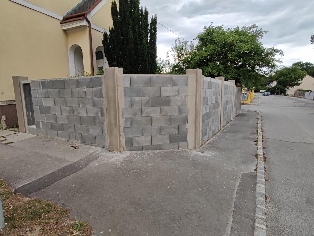 während der Arbeiten