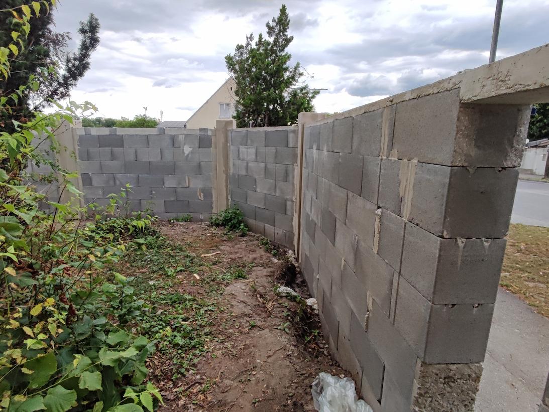 während der Arbeiten