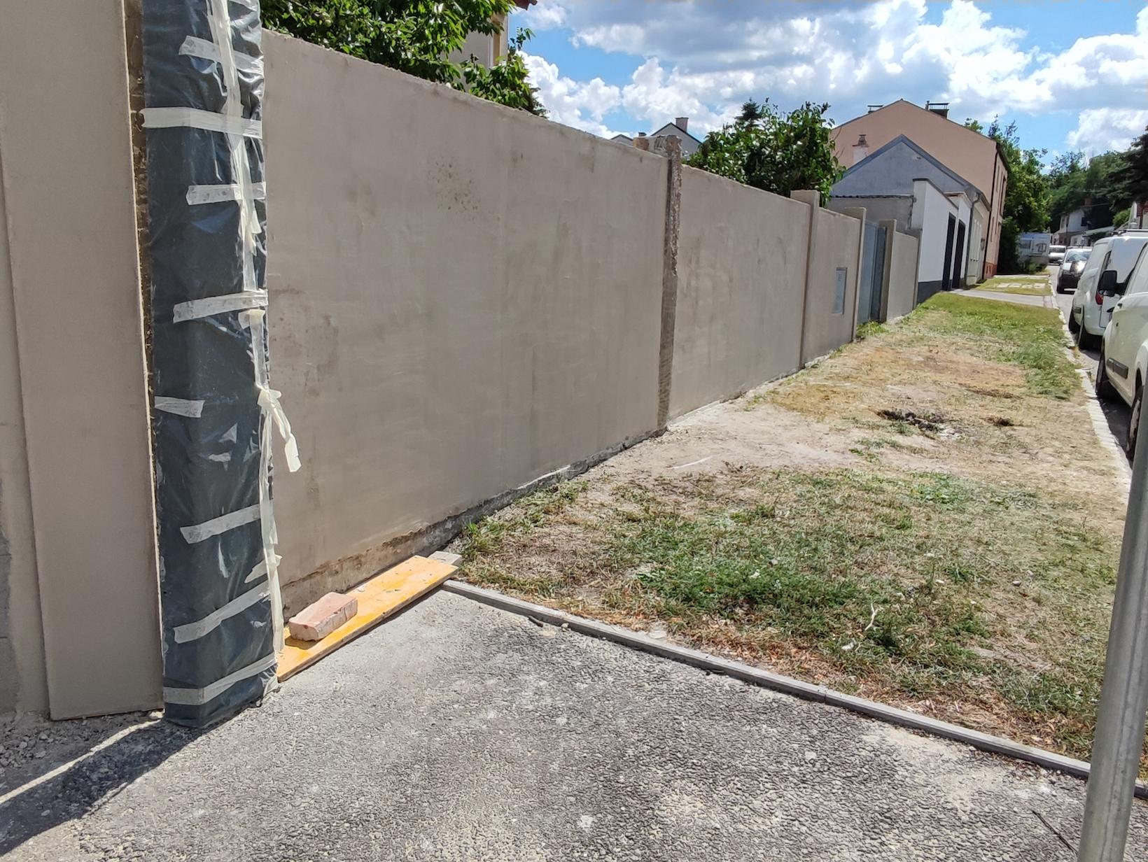 während der Arbeiten