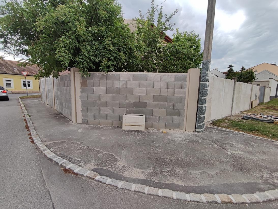 während der Arbeiten