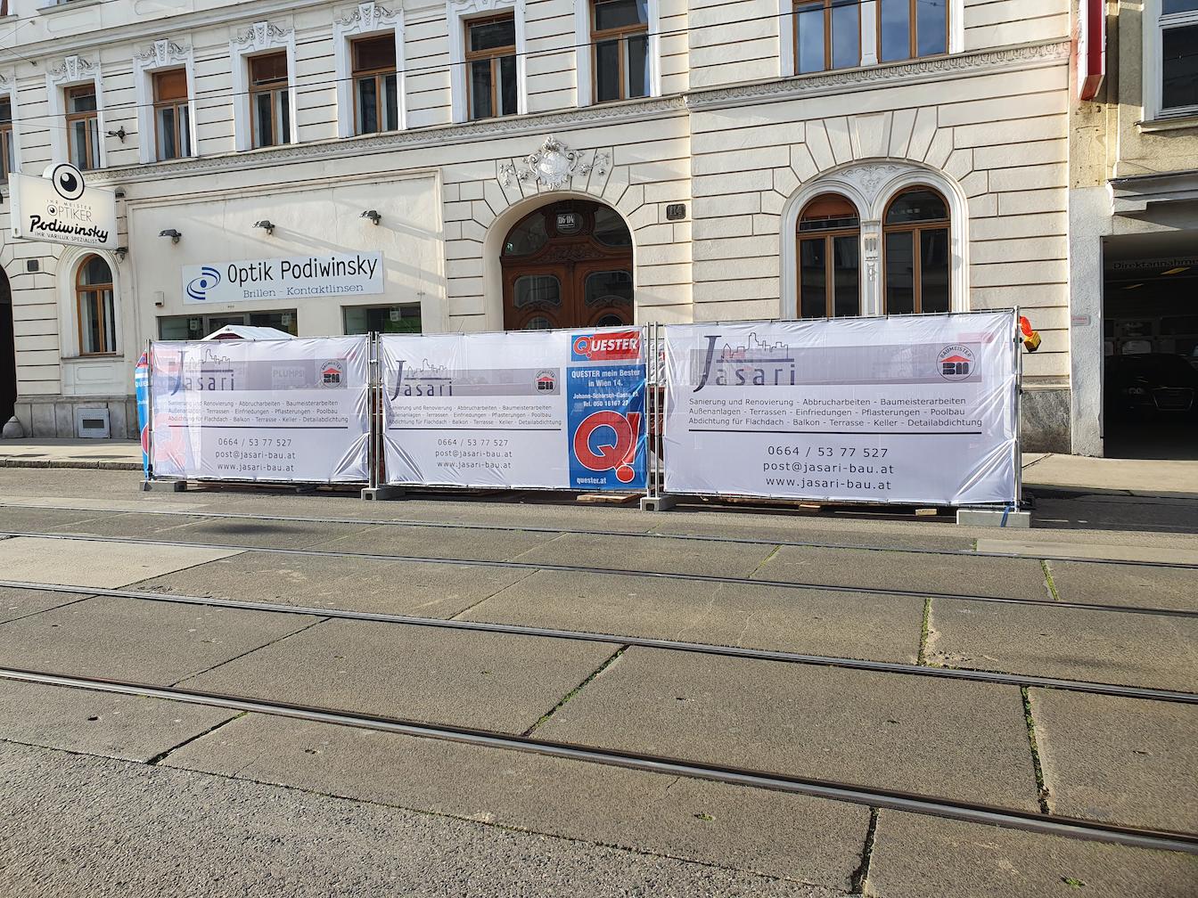 Fertiggstellte Außenanlage