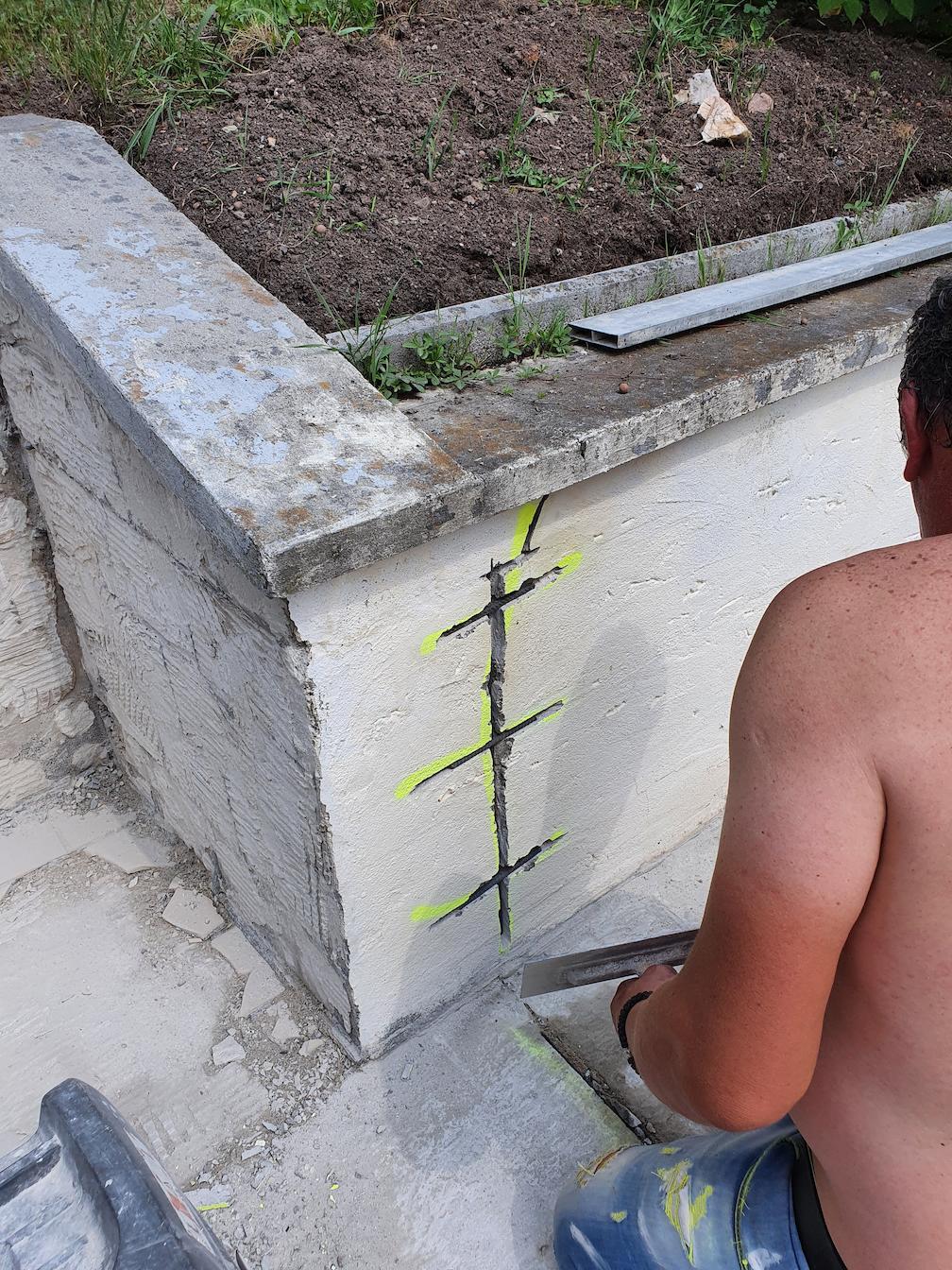 Fertiggstellte Außenanlage