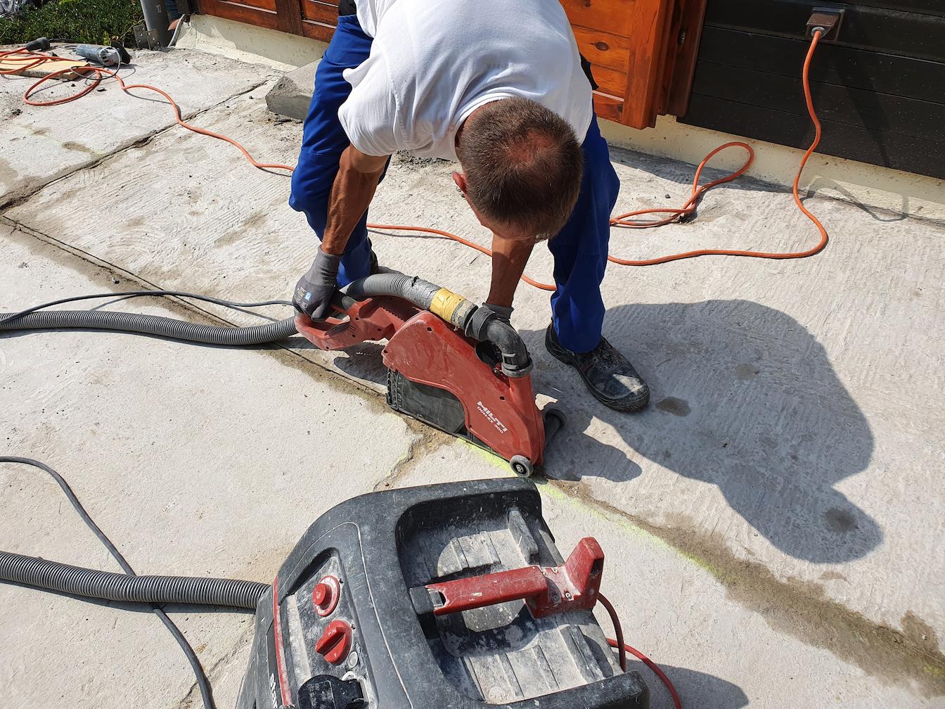 Fertiggstellte Außenanlage