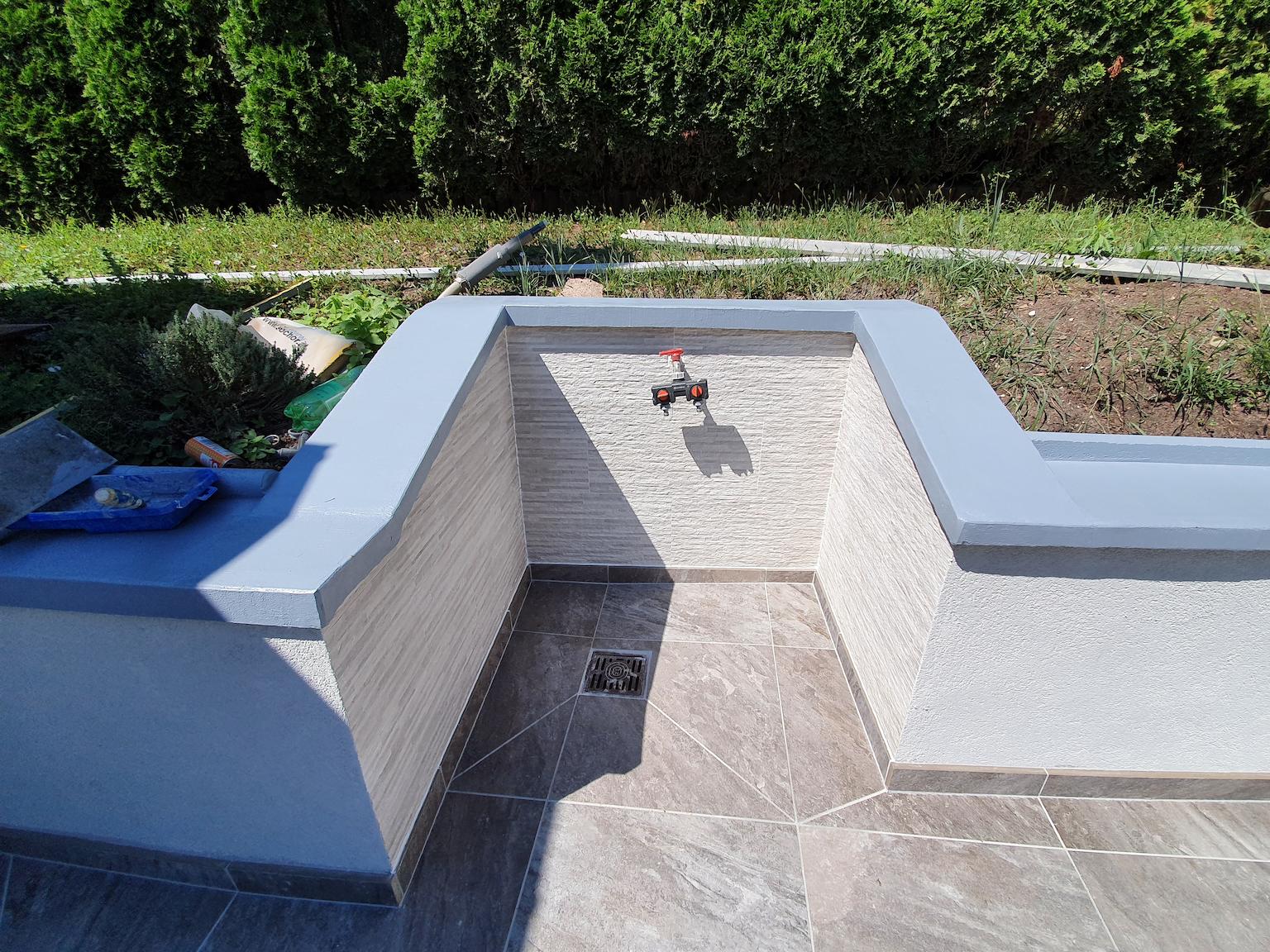 während der Arbeiten