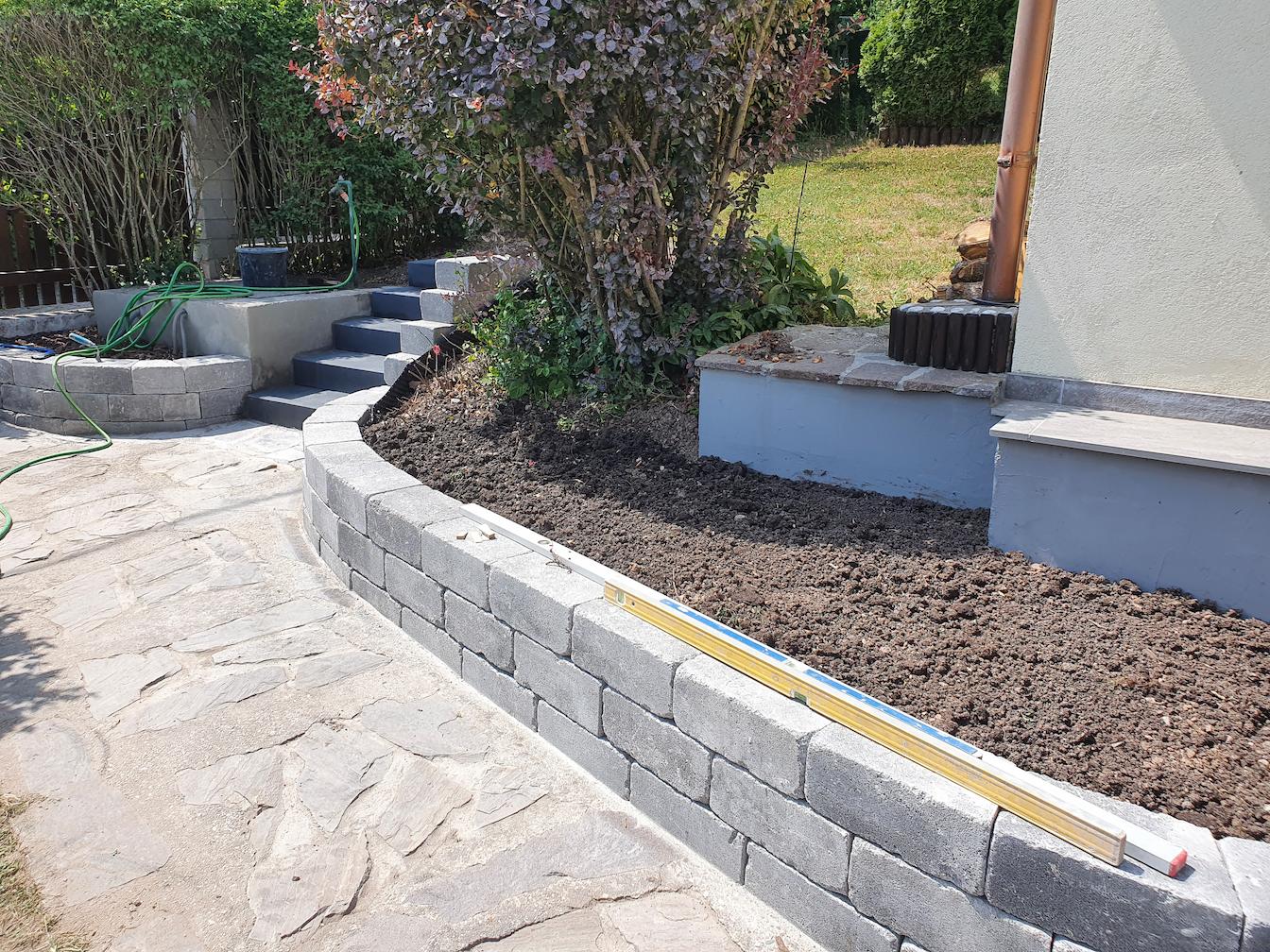 während der Arbeiten