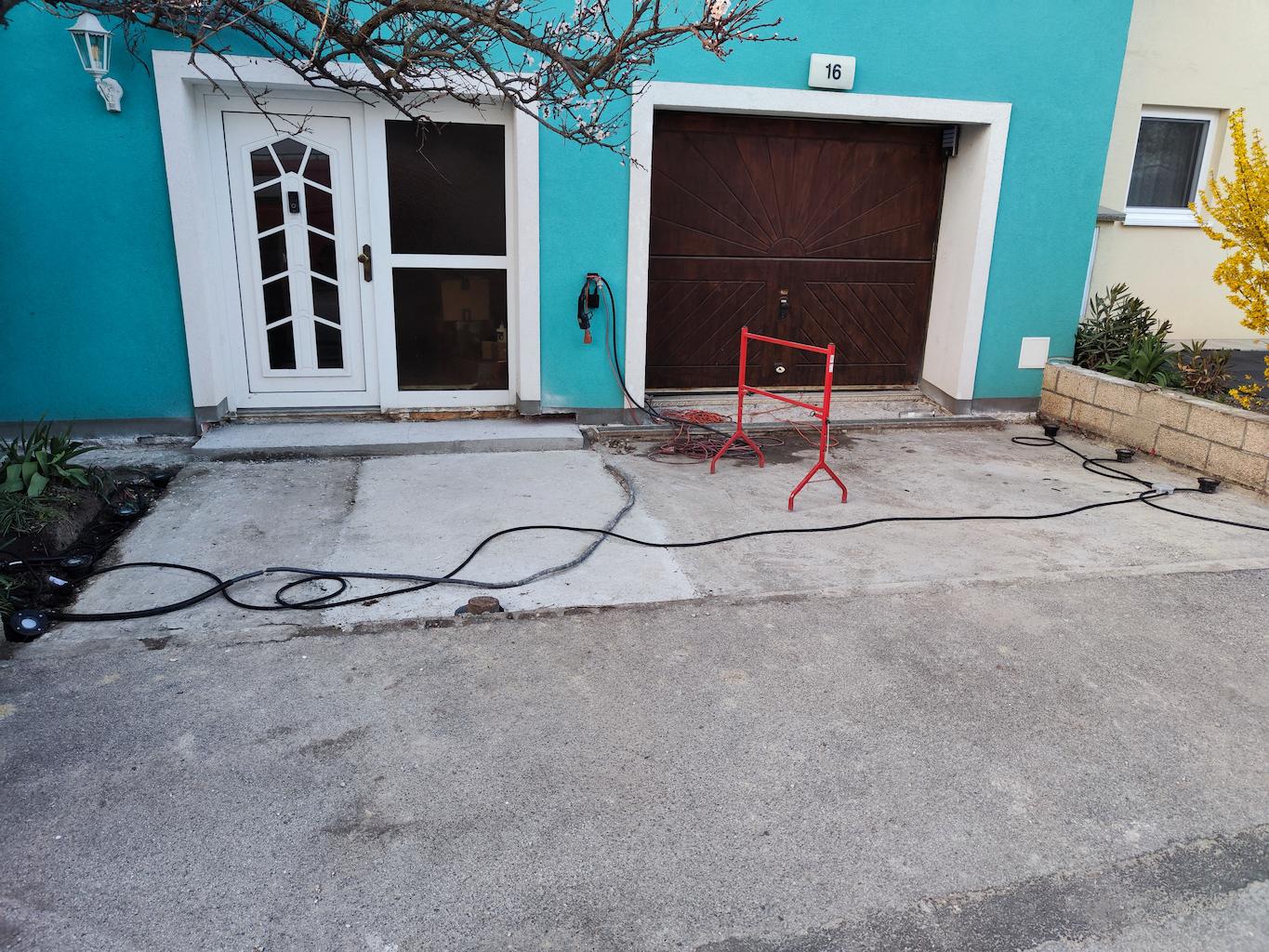 Fertiggstellte Außenanlage