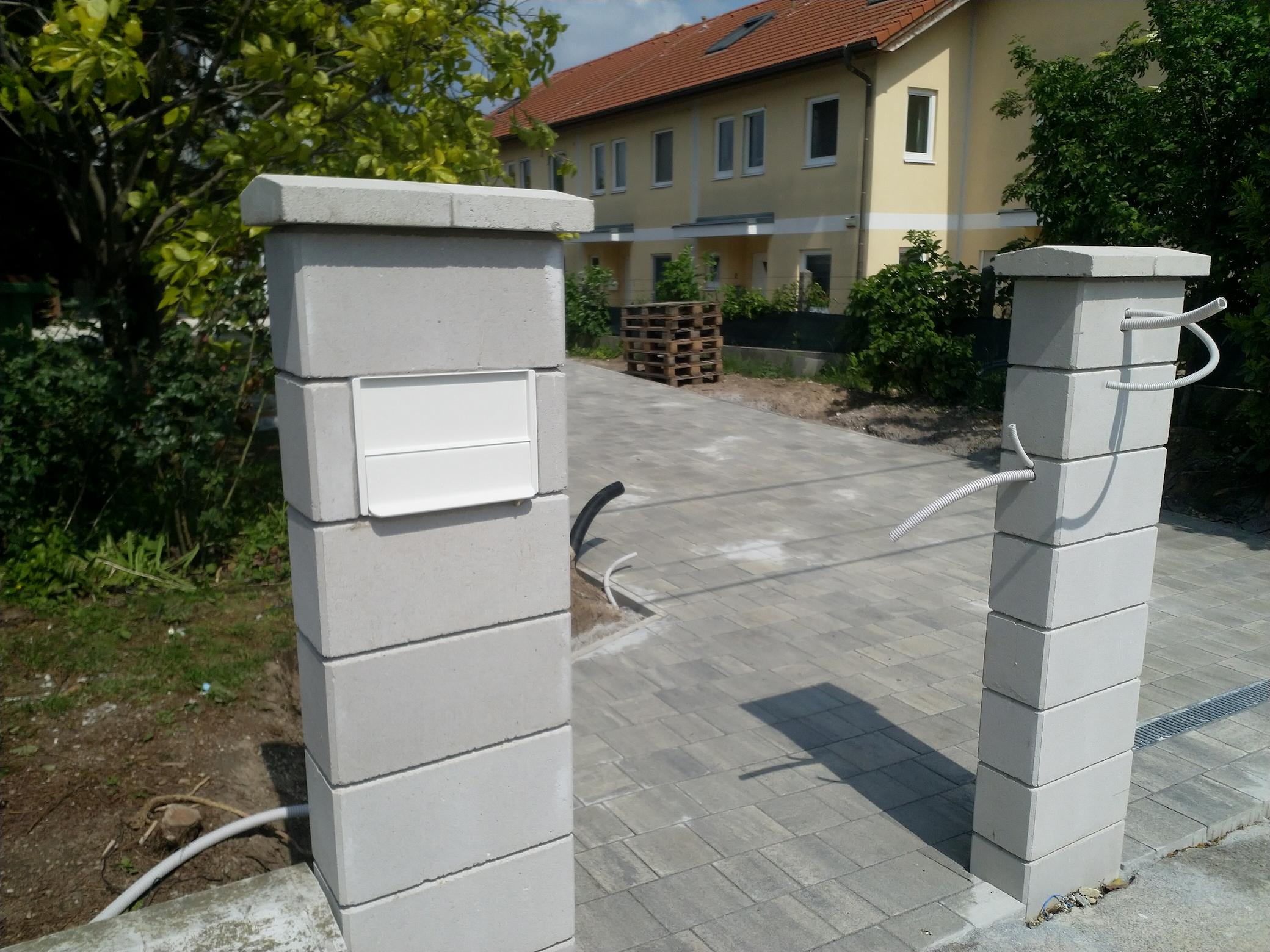 Fertiggstellte Außenanlage