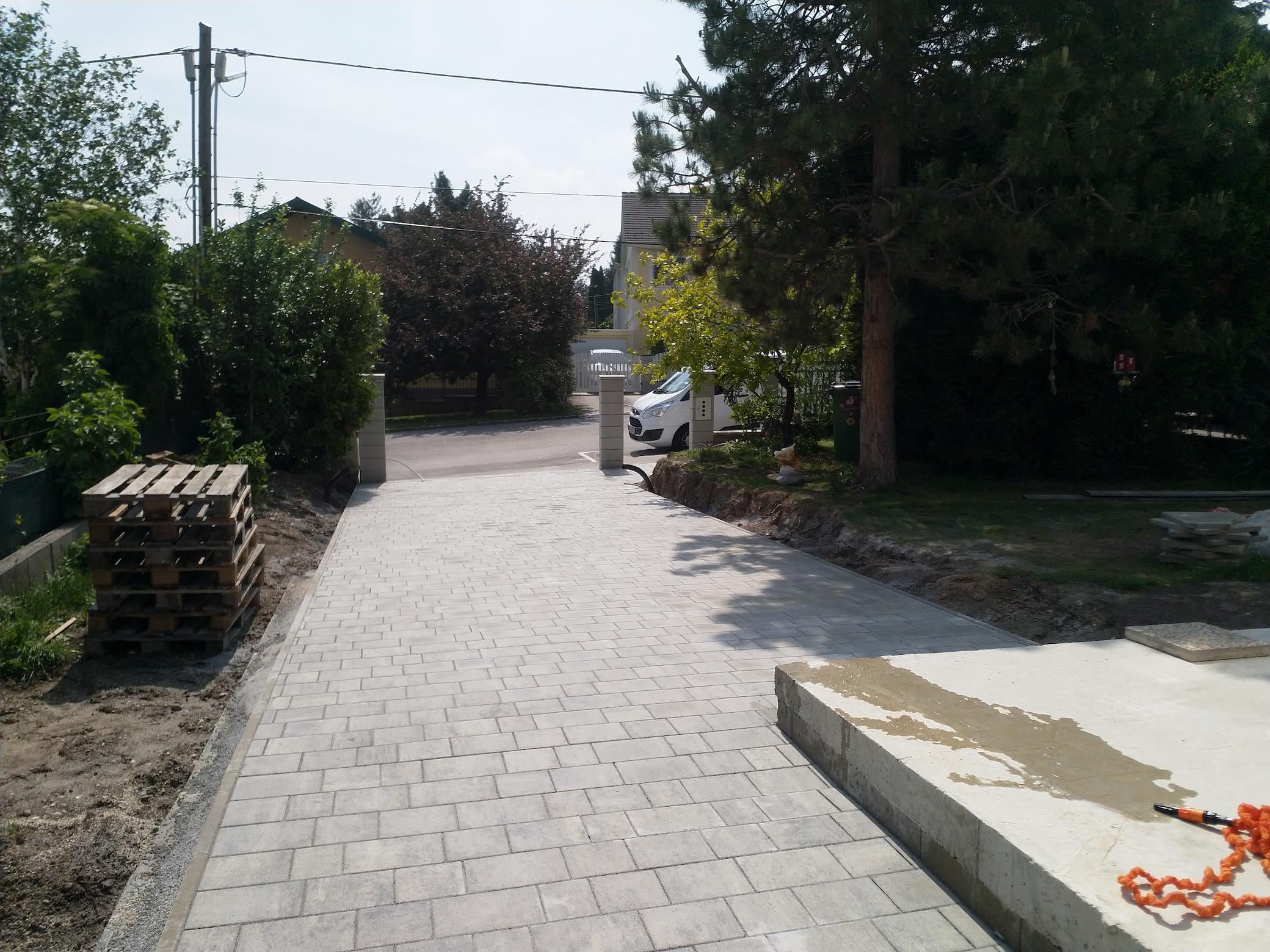 während der Arbeiten