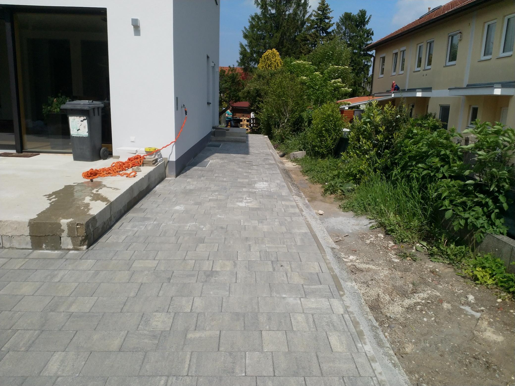 während der Arbeiten