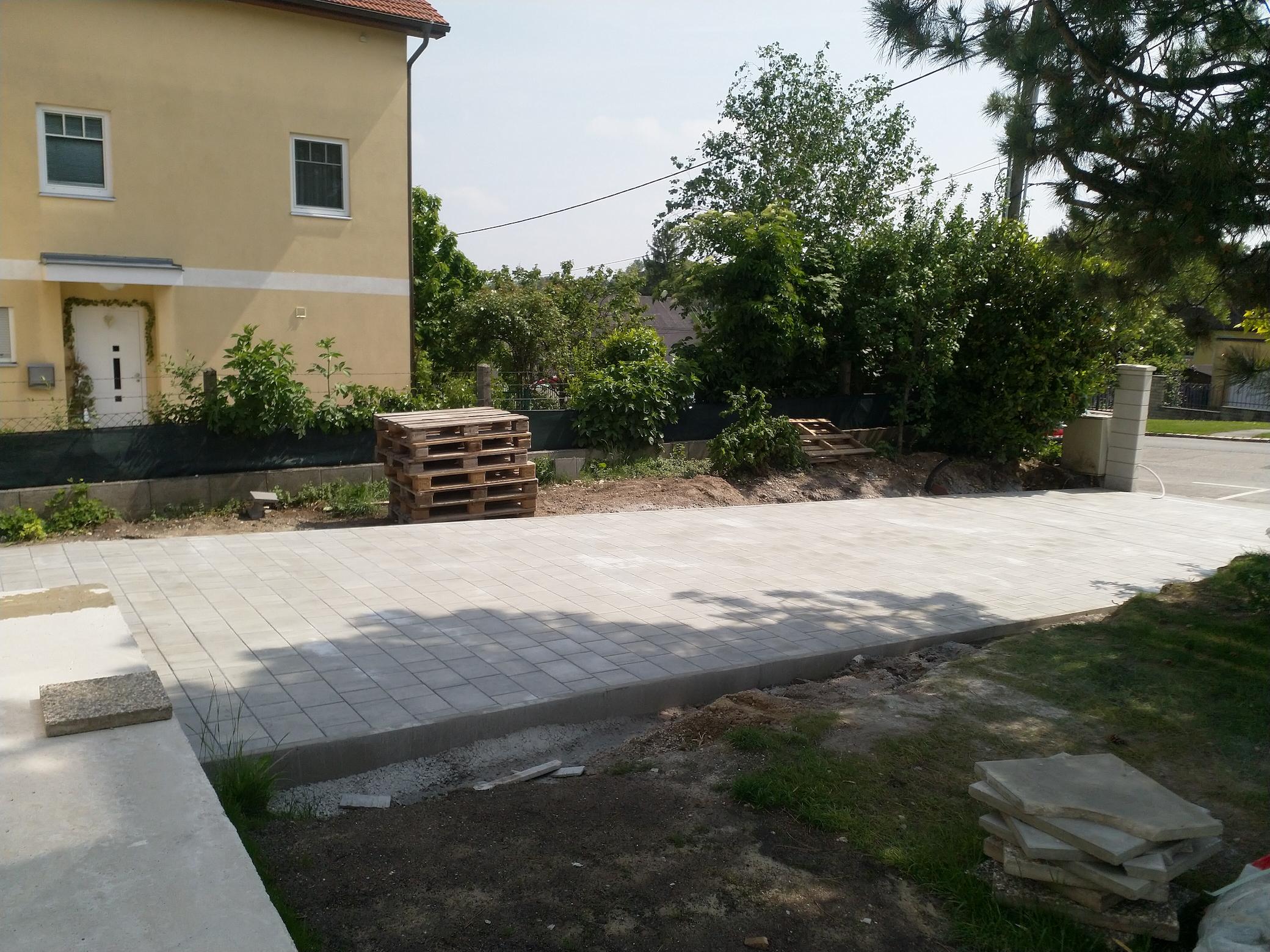 während der Arbeiten